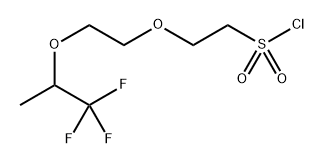 2-(2-((1,1,1-三氟丙烷-2-基)氧基)乙氧基)乙烷-1-磺酰氯 结构式