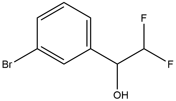 1-(3-bromophenyl)-2,2-difluoroethanol Struktur