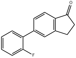 5-(2-Fluorophenyl)-2,3-dihydroinden-1-one,154015-38-0,结构式