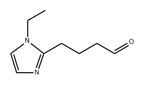 4-(1-乙基-1H-咪唑-2-基)丁醛 结构式