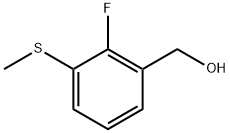 (2-fluoro-3-(methylthio)phenyl)methanol 结构式