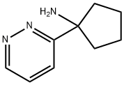 Cyclopentanamine, 1-(3-pyridazinyl)- Structure