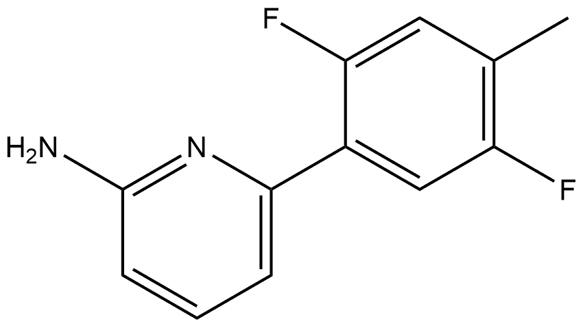 6-(2,5-Difluoro-4-methylphenyl)-2-pyridinamine Structure