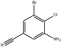 3-Amino-5-bromo-4-chloro-benzonitrile Structure