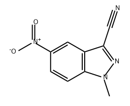 1H-Indazole-3-carbonitrile, 1-methyl-5-nitro- Structure
