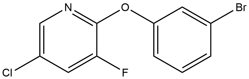 Pyridine, 2-(3-bromophenoxy)-5-chloro-3-fluoro- Structure