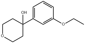 2H-?Pyran-?4-?ol, 4-?(3-?ethoxyphenyl)?tetrahydro- Struktur