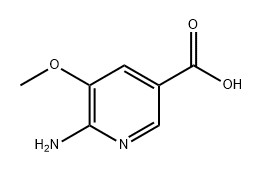 6-氨基-5-甲氧基烟酸 结构式