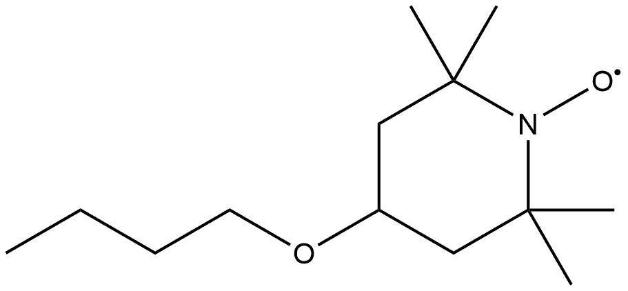 4-丁氧基-2,2,6,6-四甲基哌啶-1-氧基,154186-23-9,结构式