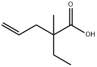 2-乙基-2-甲基戊-4-烯酸 结构式
