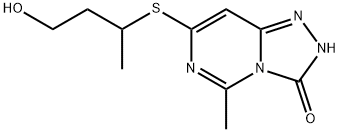 7-[(4-hydroxybutan-2-yl)sulfanyl]-5-methyl-2H,3H-[1,2,4]triazolo[4,3-c]pyrimidin-3-one Struktur