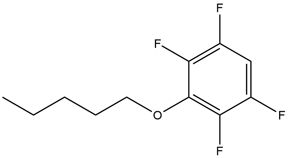 1,2,4,5-Tetrafluoro-3-(pentyloxy)benzene 结构式