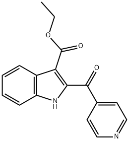 1H-Indole-3-carboxylic acid, 2-(4-pyridinylcarbonyl)-, ethyl ester