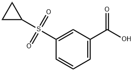 3-(cyclopropanesulfonyl)benzoic acid Structure