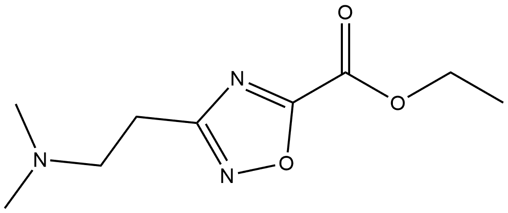Ethyl 3-[2-(Dimethylamino)ethyl]-1,2,4-oxadiazole-5-carboxylate Struktur