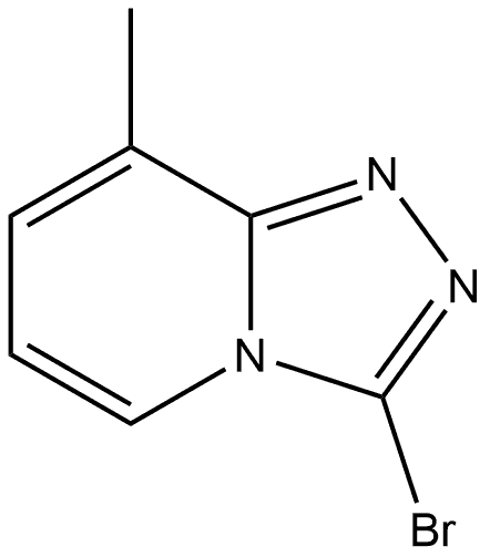 3-bromo-8-methyl-[1,2,4]triazolo[4,3-a]pyridine 结构式