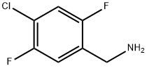 (4-氯-2,5-二氟苯基)甲胺 结构式