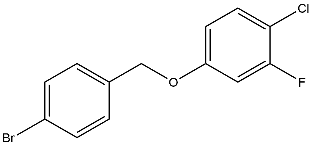 4-[(4-Bromophenyl)methoxy]-1-chloro-2-fluorobenzene 结构式