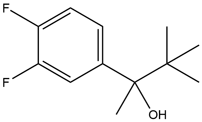 α-(1,1-Dimethylethyl)-3,4-difluoro-α-methylbenzenemethanol,1546443-94-0,结构式