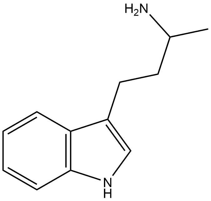 1H-Indole-3-propanamine, α-methyl- Structure