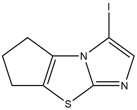 3-iodo-6,7-dihydro-5H-cyclopenta[d]imidazo[2,1-b]thiazole Structure