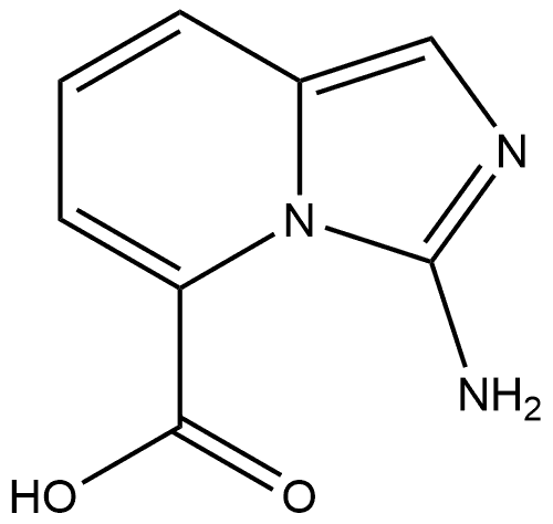 3-Amino-imidazo[1,5-a]pyridine-5-carboxylic acid 结构式