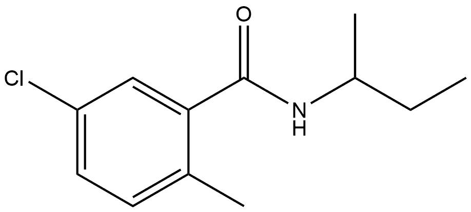 5-Chloro-2-methyl-N-(1-methylpropyl)benzamide Structure