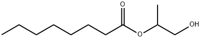 Octanoic acid 1-(hydroxymethyl)ethyl ester Struktur