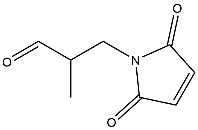 1H-Pyrrole-1-propanal, 2,5-dihydro-α-methy2,5-dioxo 结构式