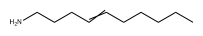 4-デセン-1-アミン 化学構造式