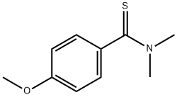 Benzenecarbothioamide, 4-methoxy-N,N-dimethyl- Struktur
