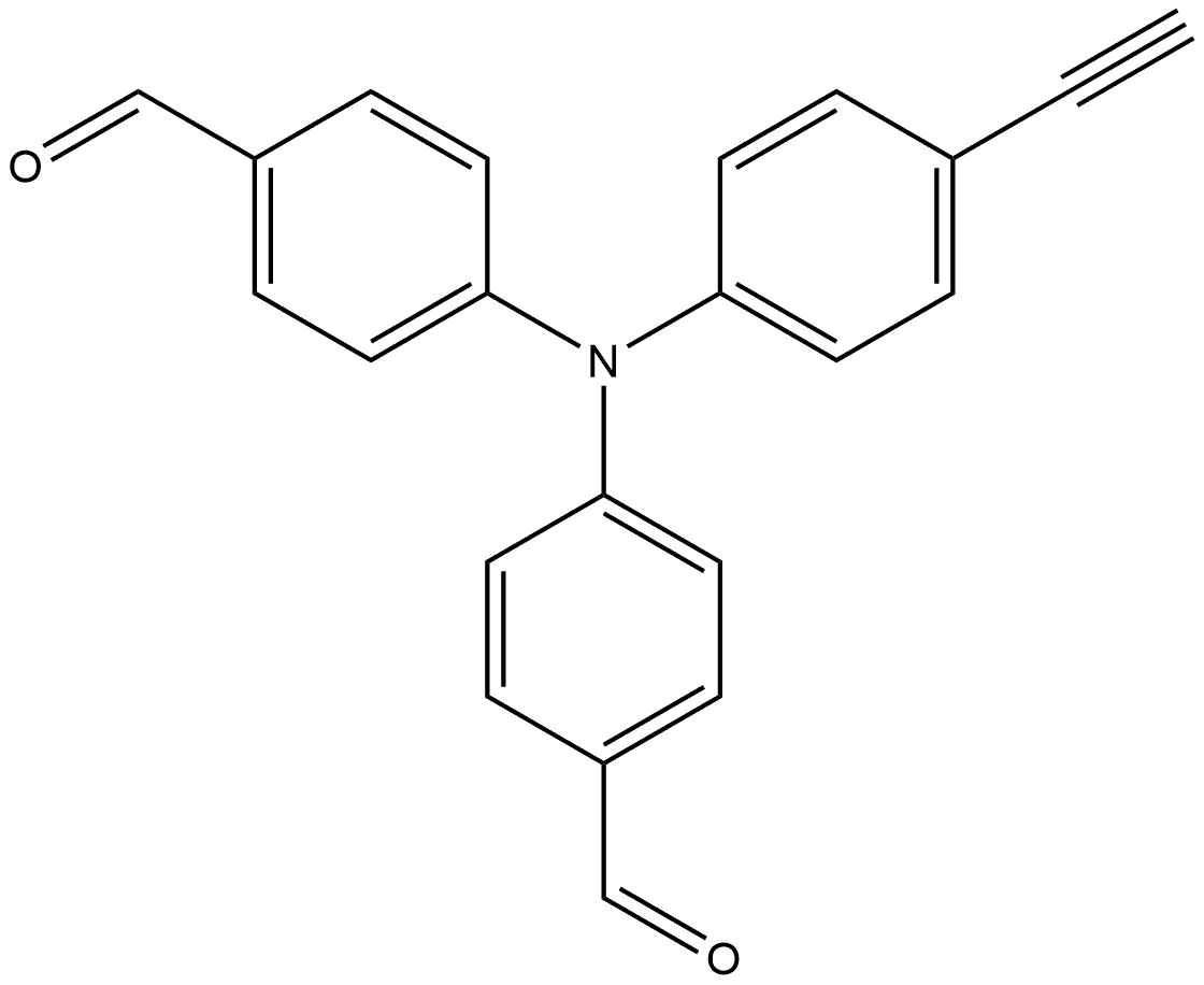 4,4'-(4-ethynylphenylazanediyl)dibenzaldehyde 结构式