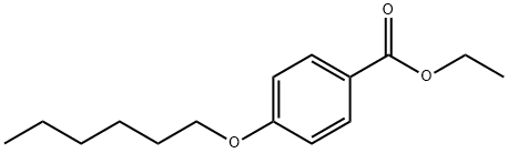 Benzoic acid, 4-(hexyloxy)-, ethyl ester Struktur