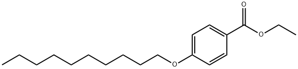 Benzoic acid, 4-(decyloxy)-, ethyl ester Structure