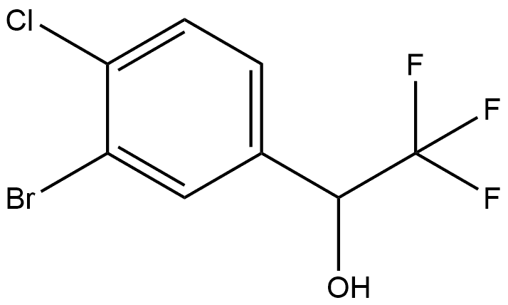 3-Bromo-4-chloro-α-(trifluoromethyl)benzenemethanol,1548534-66-2,结构式