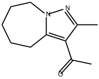 1-(2-METHYL-5,6,7,8-TETRAHYDRO-4H-PYRAZOLO[1,5-A]AZEPIN-3-YL)ETHANONE, 154877-55-1, 结构式