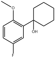 1-(5-fluoro-2-methoxyphenyl)cyclohexanol Struktur