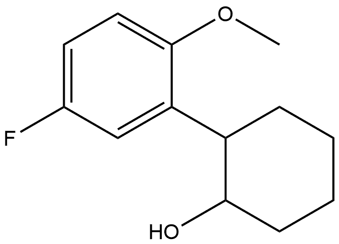 2-(5-Fluoro-2-methoxyphenyl)cyclohexanol Structure