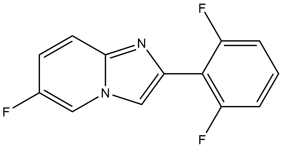 2-(2,6-Difluorophenyl)-6-fluoroimidazo[1,2-a]pyridine Structure