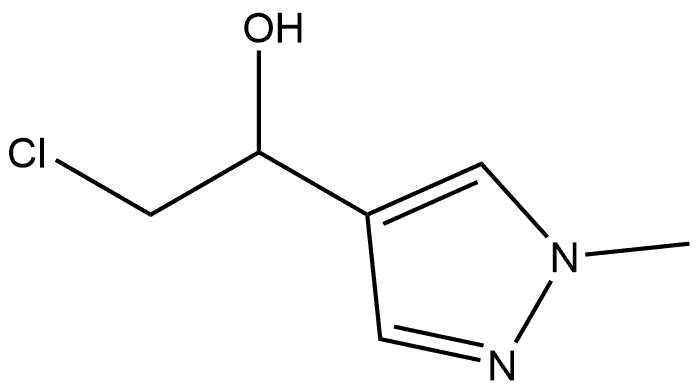 2-氯-1-(1-甲基-4-吡唑基)乙醇, 1549539-93-6, 结构式