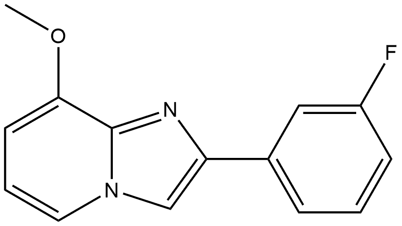 2-(3-Fluorophenyl)-8-methoxyimidazo[1,2-a]pyridine Structure