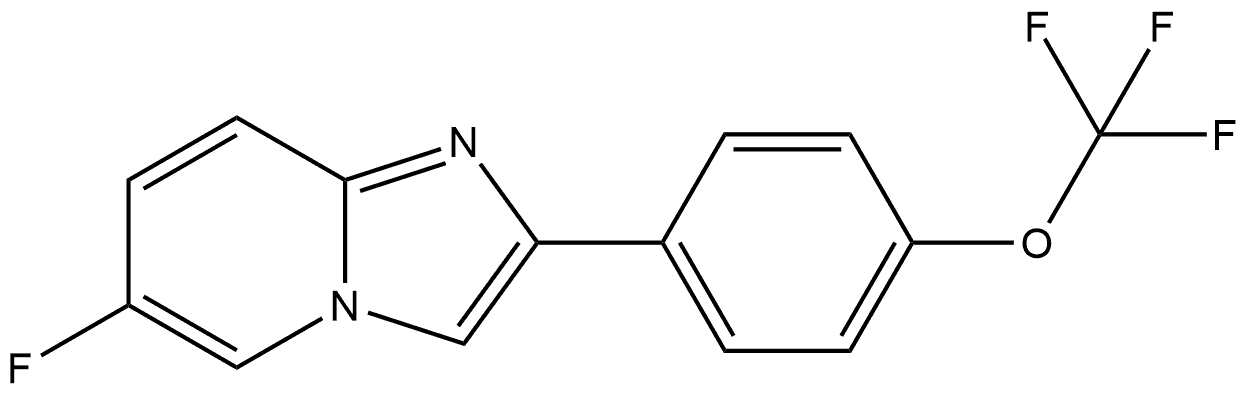 6-氟-2-[4-(三氟甲氧基)苯基]咪唑并[1,2-A]吡啶, 1550406-92-2, 结构式