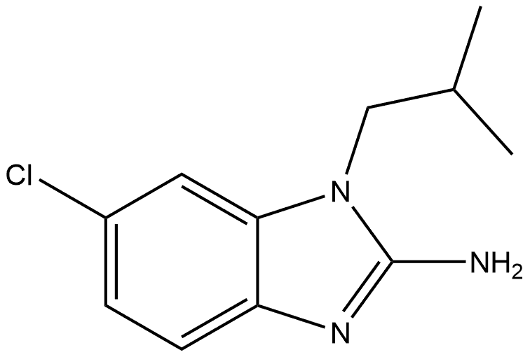 6-Chloro-1-(2-methylpropyl)-1H-benzimidazol-2-amine Structure