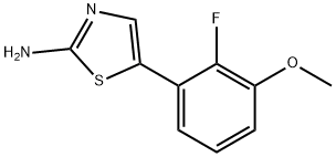 5-(2-Fluoro-3-methoxyphenyl)thiazol-2-amine 结构式
