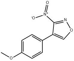 4-(4-甲氧苯)-3-硝基异恶唑 结构式