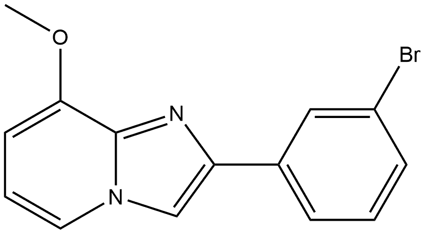 2-(3-Bromophenyl)-8-methoxyimidazo[1,2-a]pyridine Structure