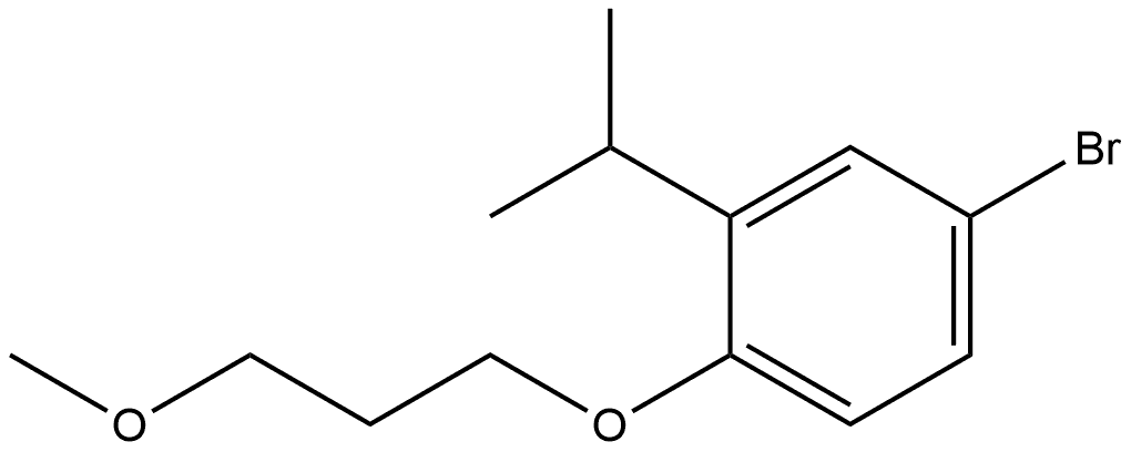 4-Bromo-1-(3-methoxypropoxy)-2-(1-methylethyl)benzene 结构式