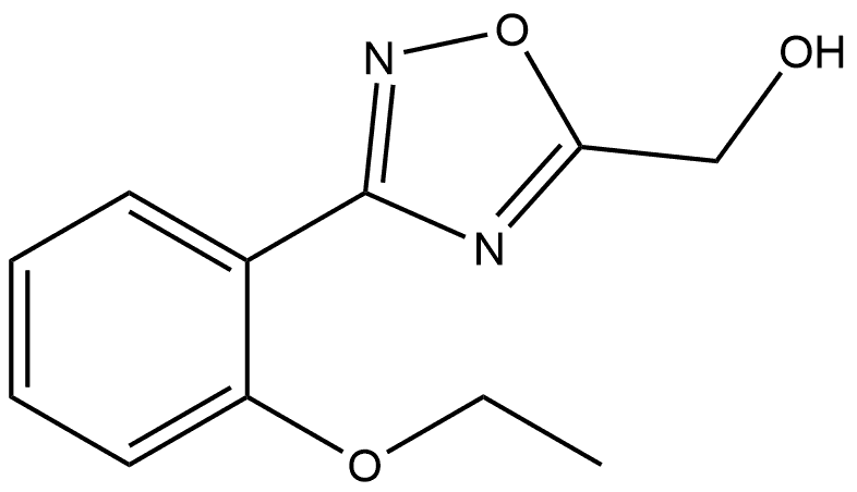 3-(2-乙氧基苯基)-1,2,4-噁二唑-5-基]甲醇, 1552169-48-8, 结构式