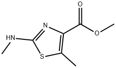 5-甲基-2-(甲氨基)噻唑-4-羧酸甲酯, 1552600-99-3, 结构式