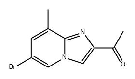 1-{6-bromo-8-methylimidazo[1,2-a]pyridin-2-yl}ethan-1-one 结构式